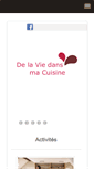 Mobile Screenshot of delaviedansmacuisine.com