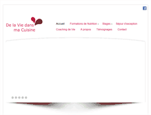Tablet Screenshot of delaviedansmacuisine.com